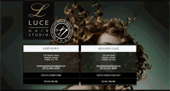 Desktop Screenshot of lucehairstudio.com